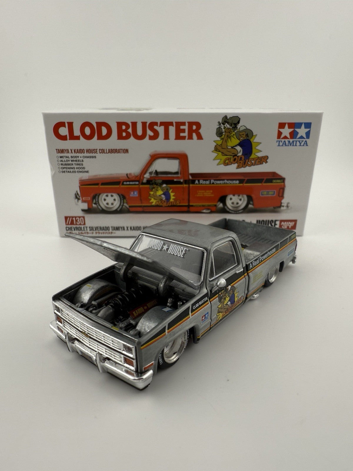 Chase   Chevrolet Silverado Kaido House Mini GT KHMG 130 Tamiya Clod Buster9