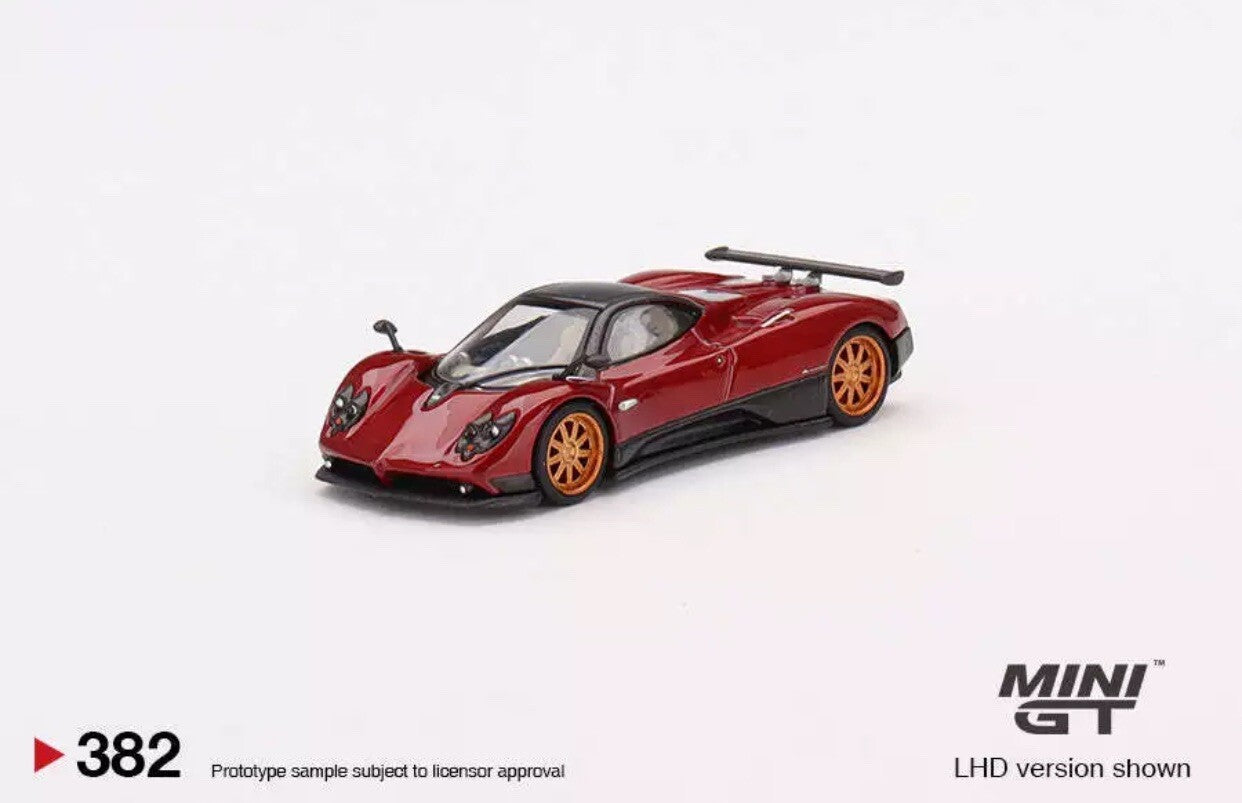 Pagani Zonda F   Rosso Dubai   Mini GT 00382   Box Sealed0