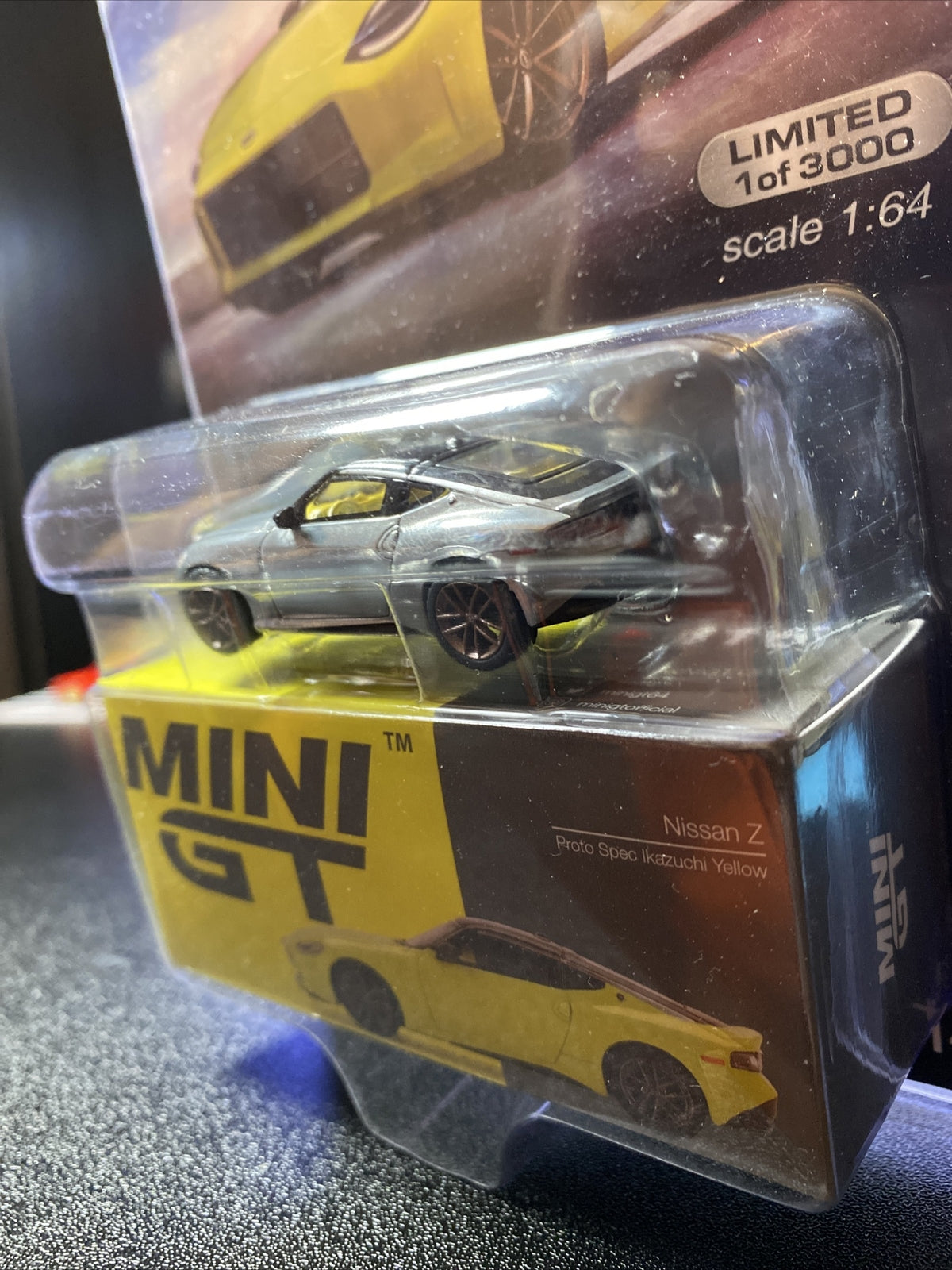 CHASE Nissan Z Proto Spec   Ikazuchi Yellow   MINI GT 415 MiJo 1 of 1253