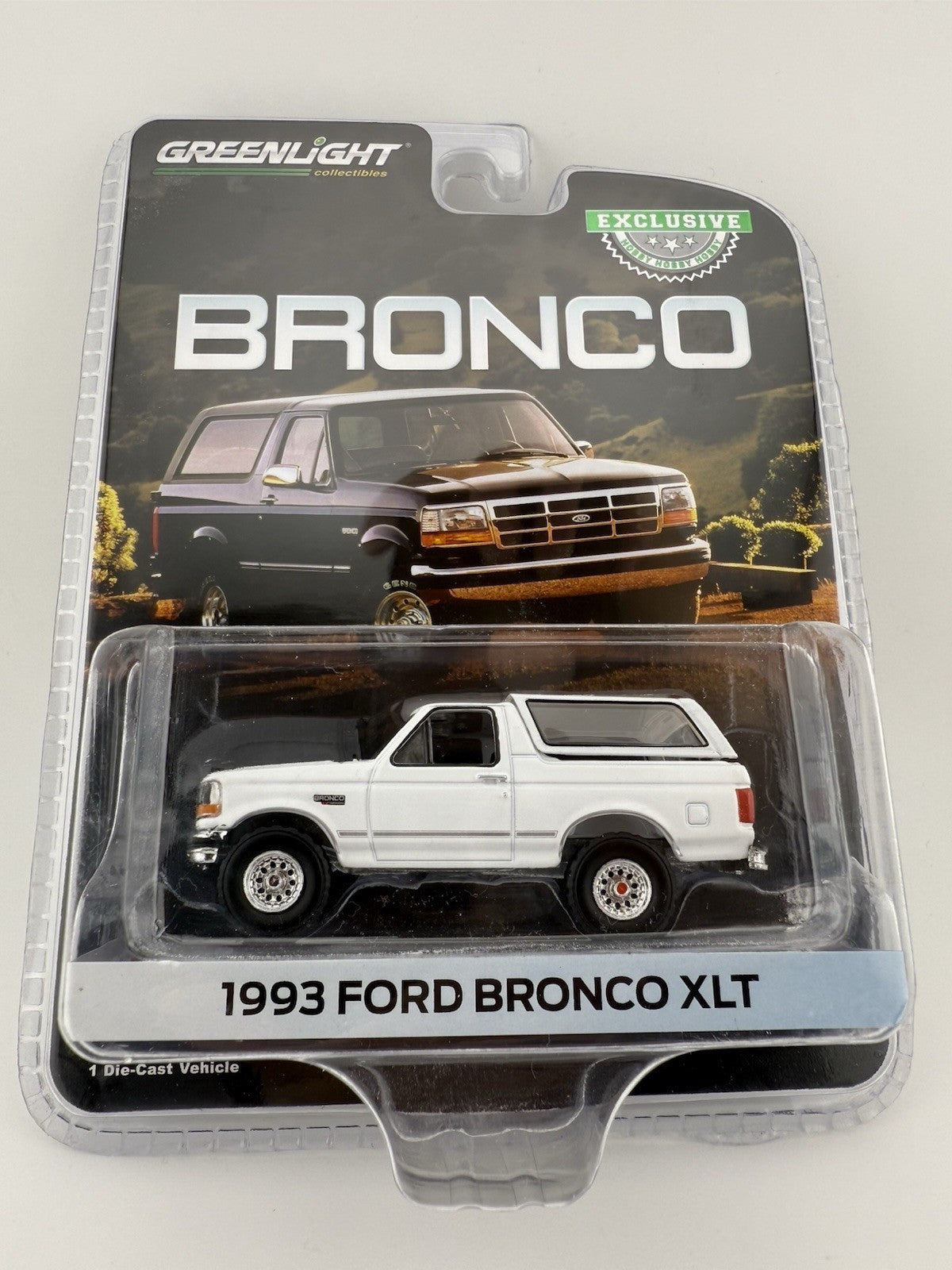 1993 Bronco XLT, Oxford White, Hobby Exclusive Greenlight 304520