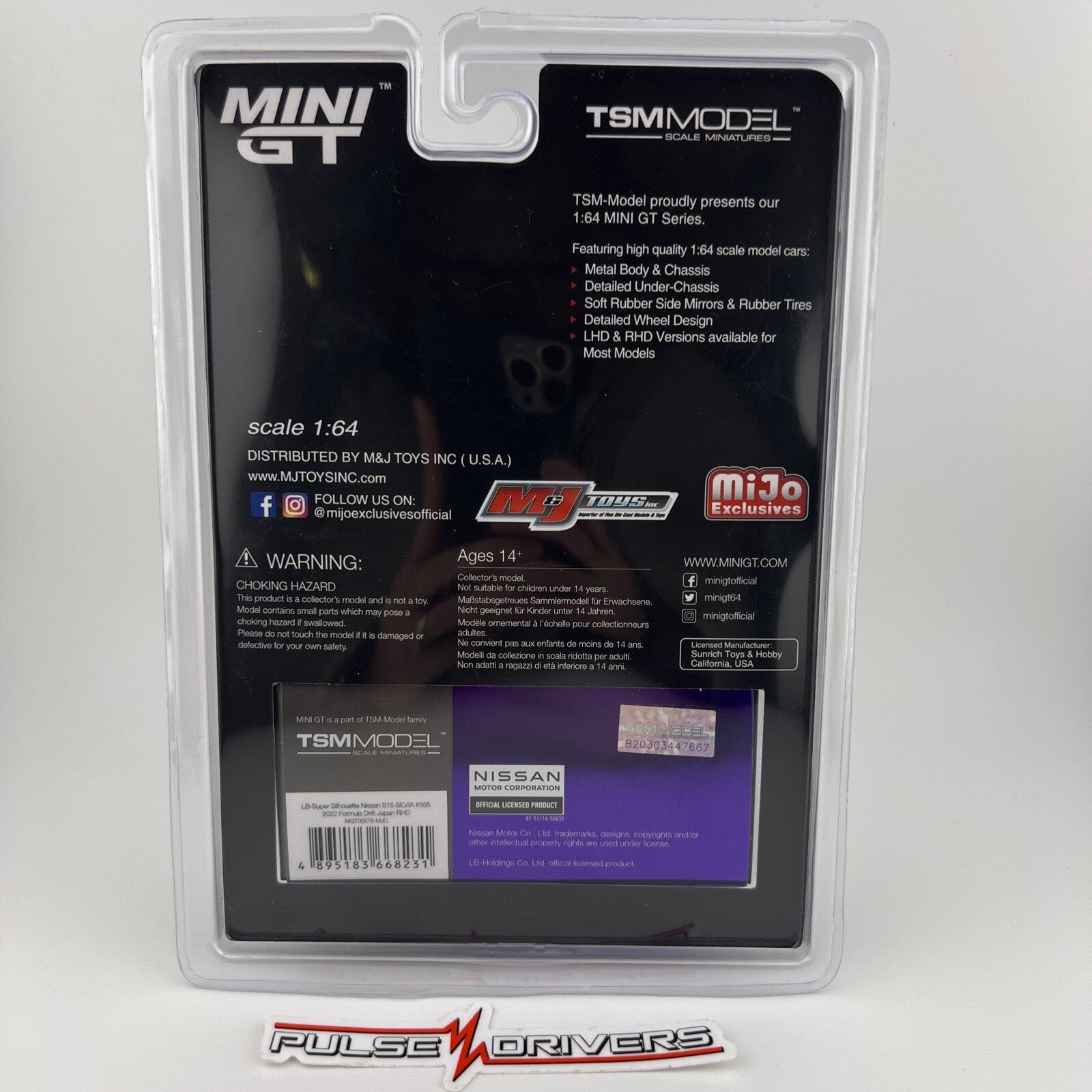 CHASE   Nissan Silvia (S15) LB Super Silhouette Works   Purple   Mini GT 005763