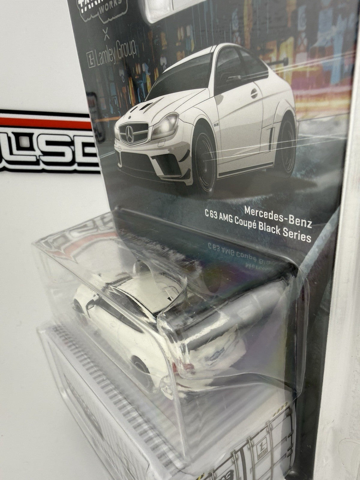 Mercedes Benz C 63 AMG Black Series White Tarmac Works T64G 009 Lamley w/ Pin3
