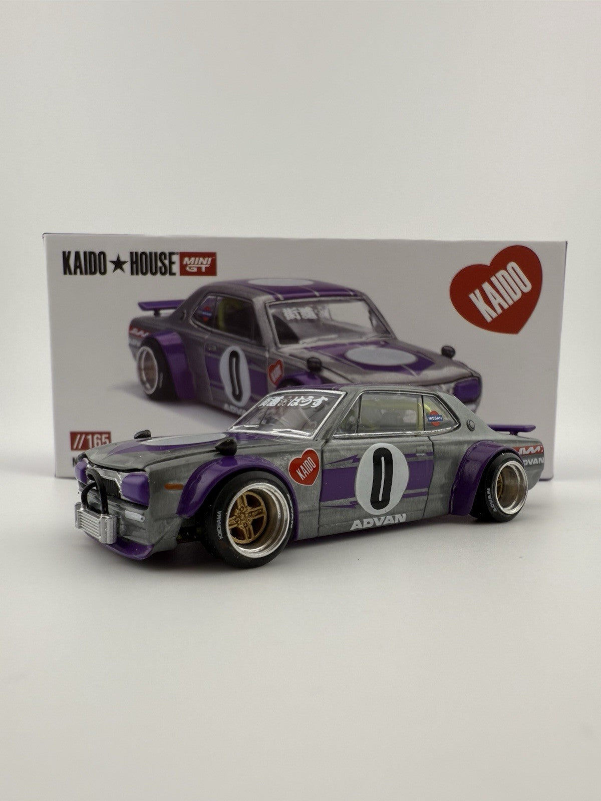Chase   Nissan Skyline GT R (KPGC10) Kaido House   Mini GT KHMG  165 and sticker1