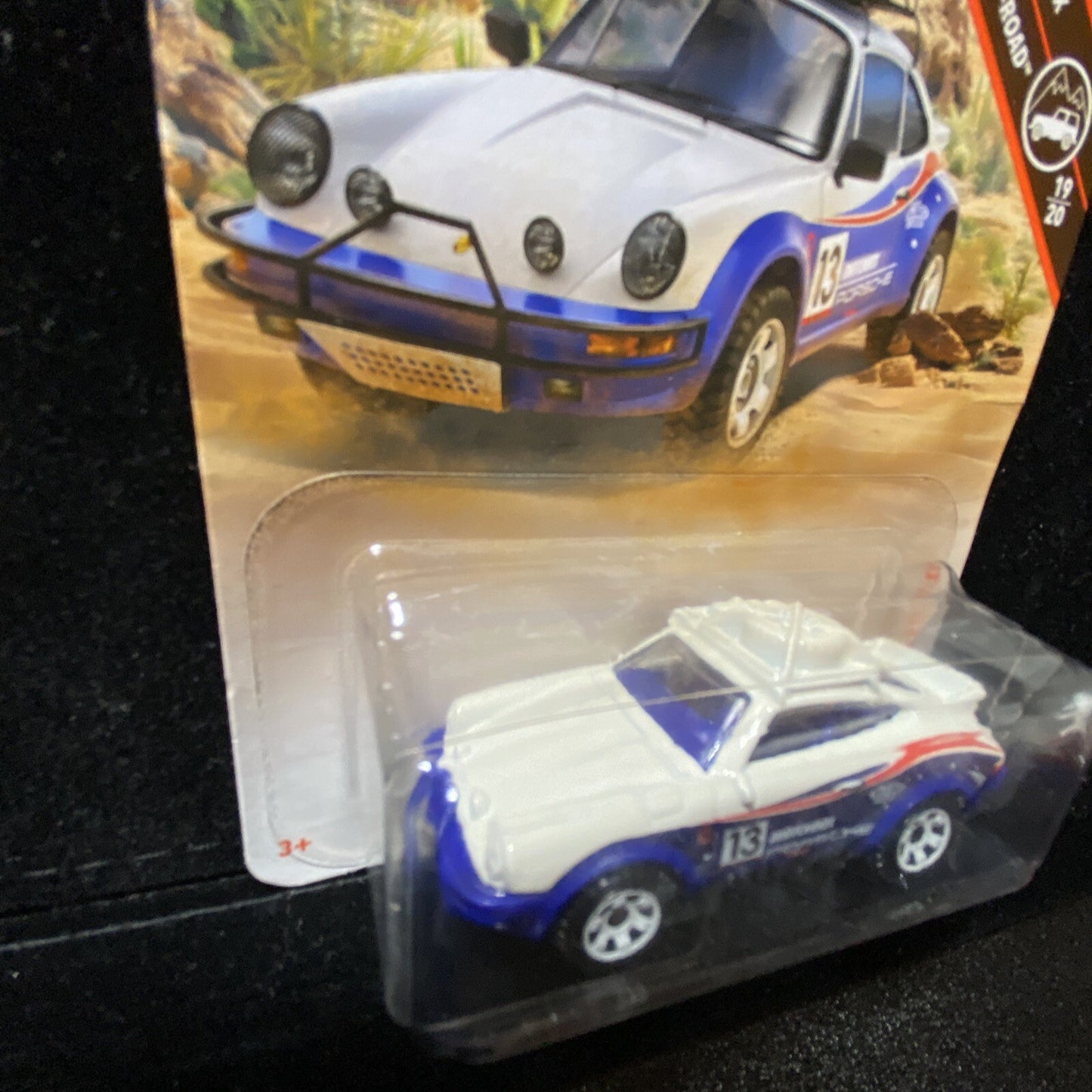 Matchbox 85 Porsche 911 Rally MBX Off Road 19/20 in Card Protector3
