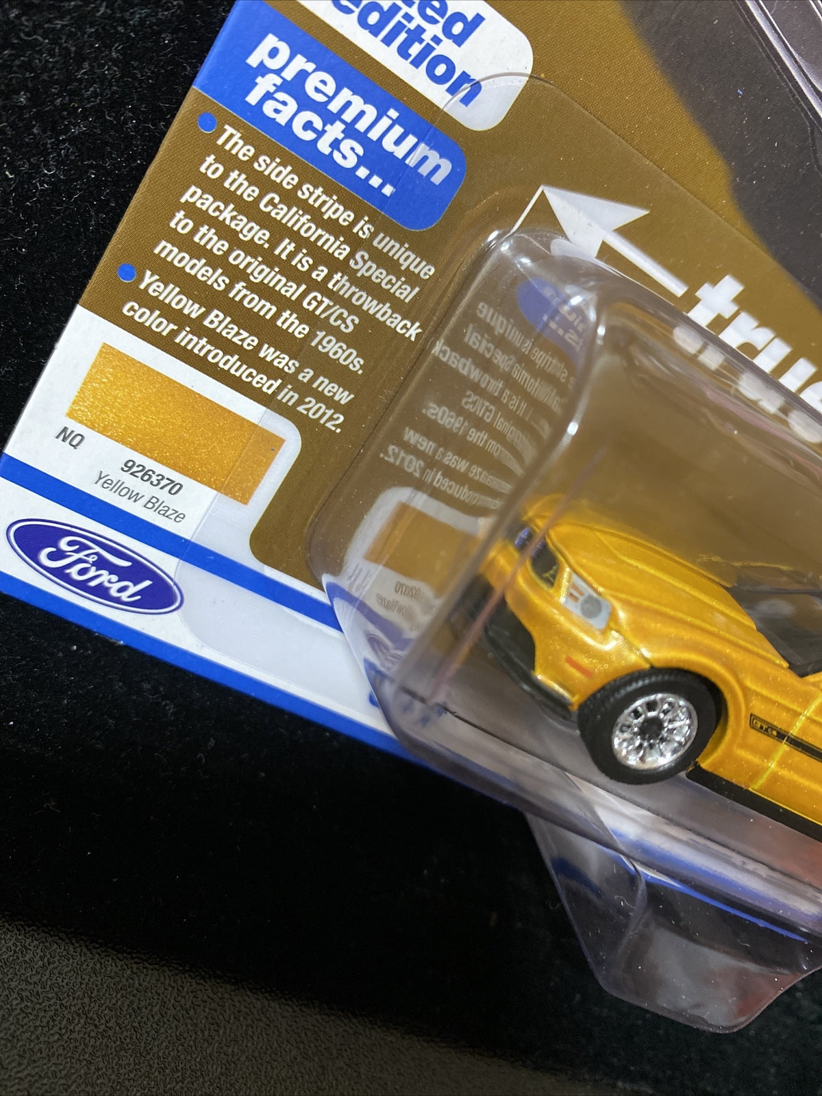 2012 Ford Mustang GT/CS Yellow Blaze Metallic with Black Top and Stripes "Mod...2