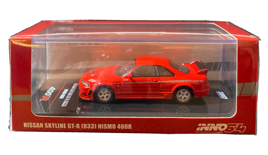 INNO 64 MODELS NISSAN SKYLINE GT R R33 NISMO 400R RHD 1/64 RED IN64 400R SCR0