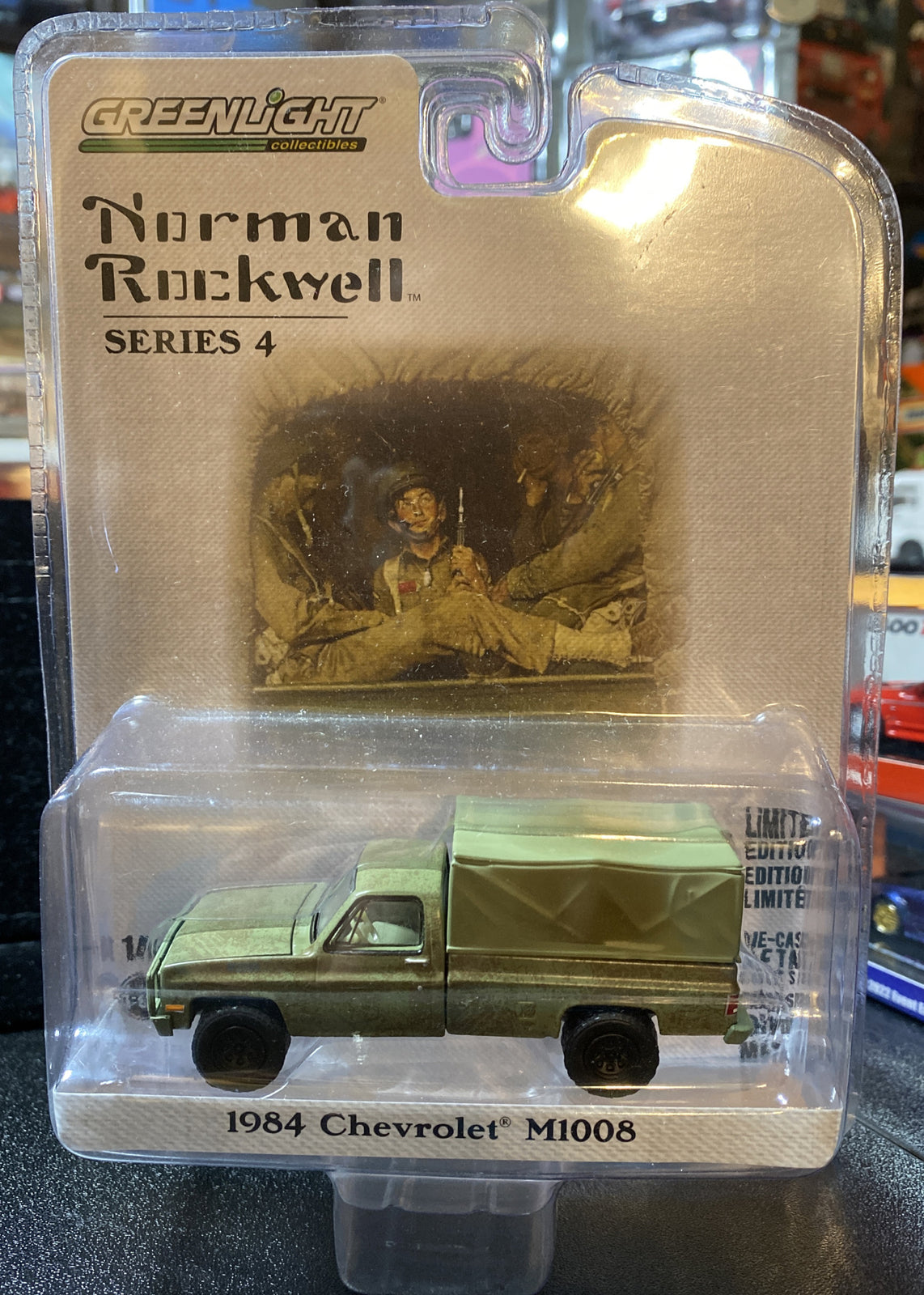 1984 Chevrolet M1008 w/ Cargo Cover Diecast 1:64 Norman Rockwell Series 40