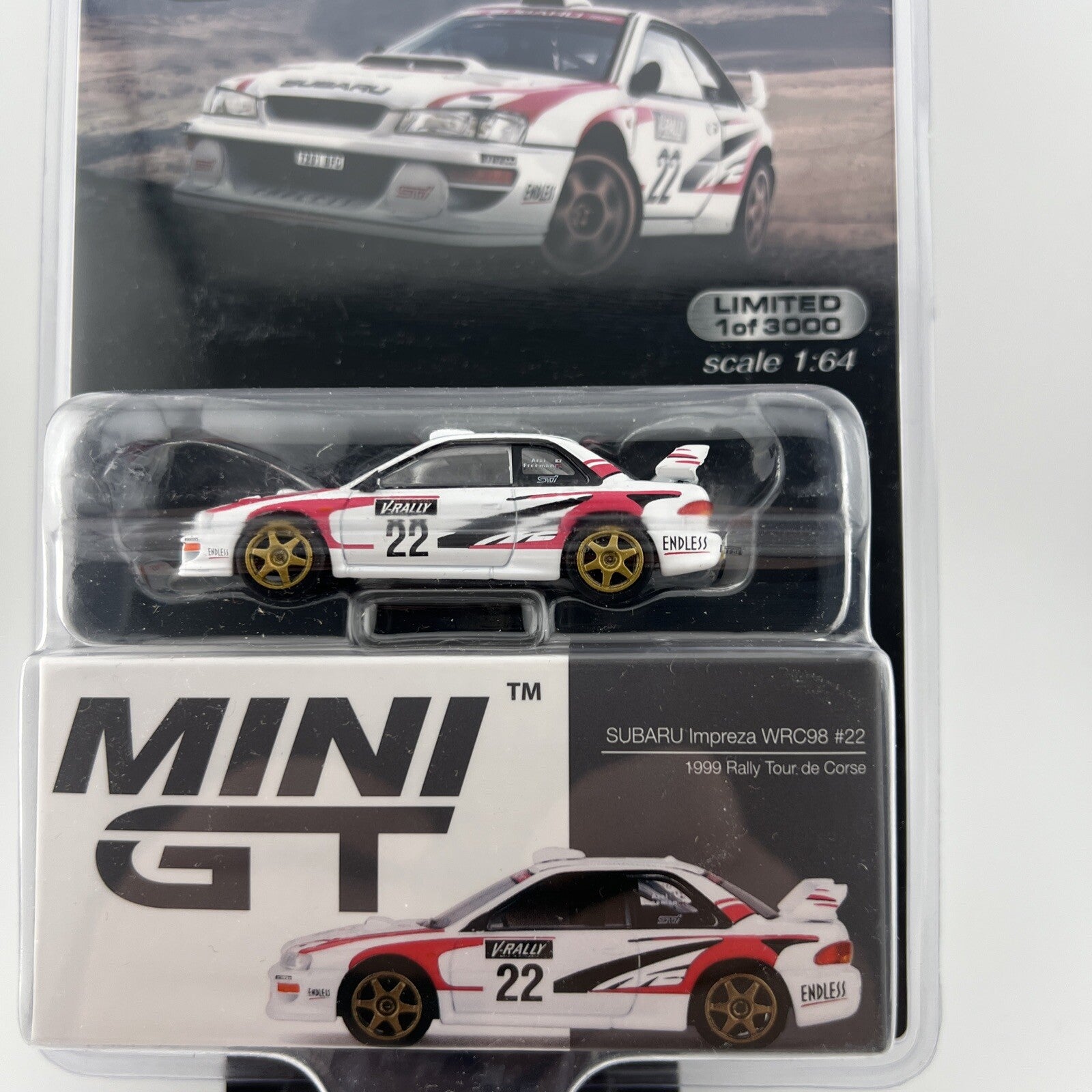 Subaru Impreza #22 WRC98    Mini GT MGT 00564 1999 Rally Tour De Corse1