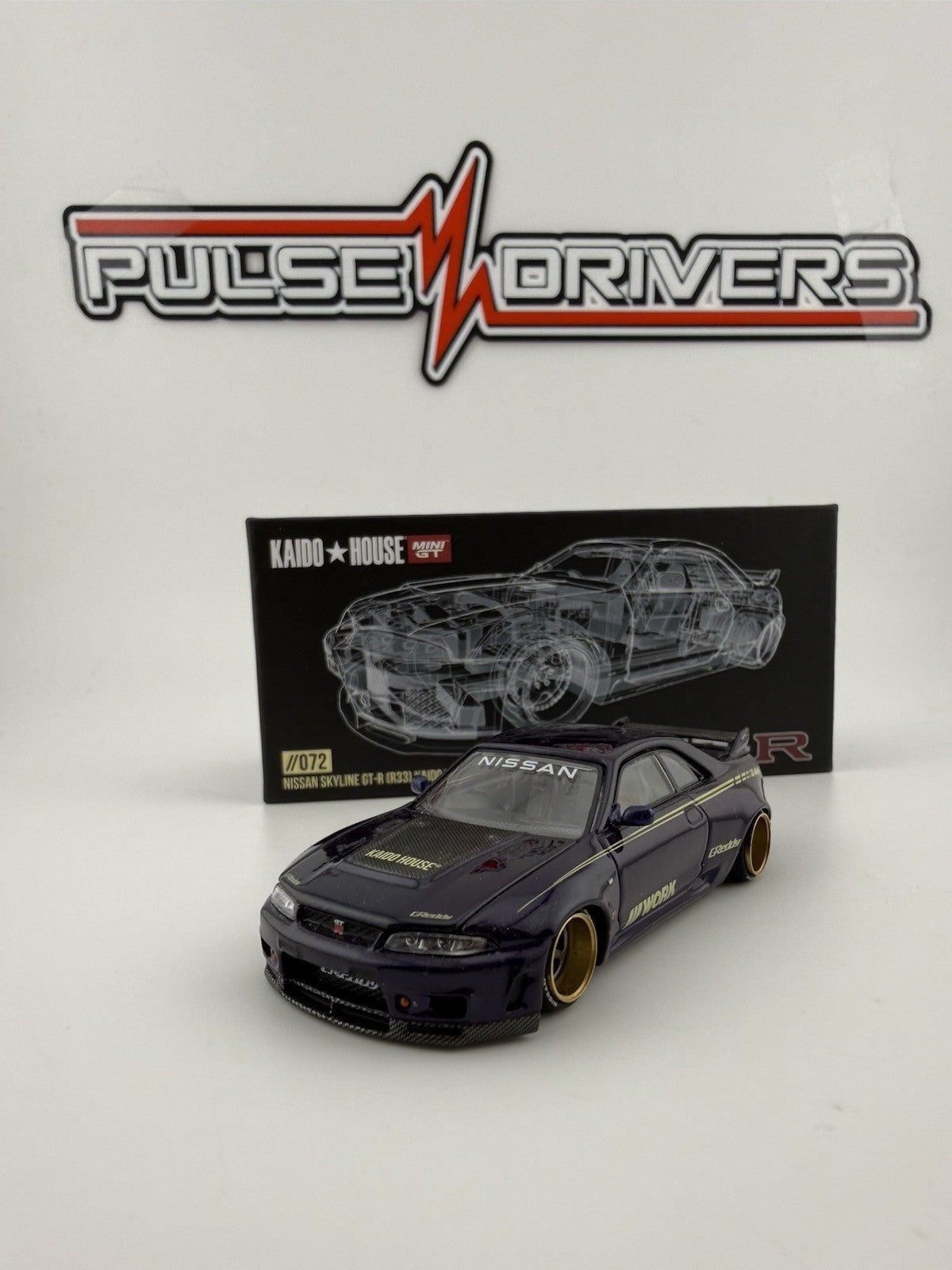 Nissan Skyline GT R (R33) Imai Racing Purple   Kaido House KHMG 072 V1 Open Box5