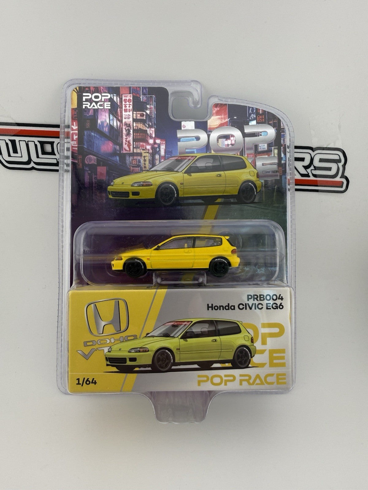 Honda Civic EG6 Yellow   PopRace PRB004 Vancouver1