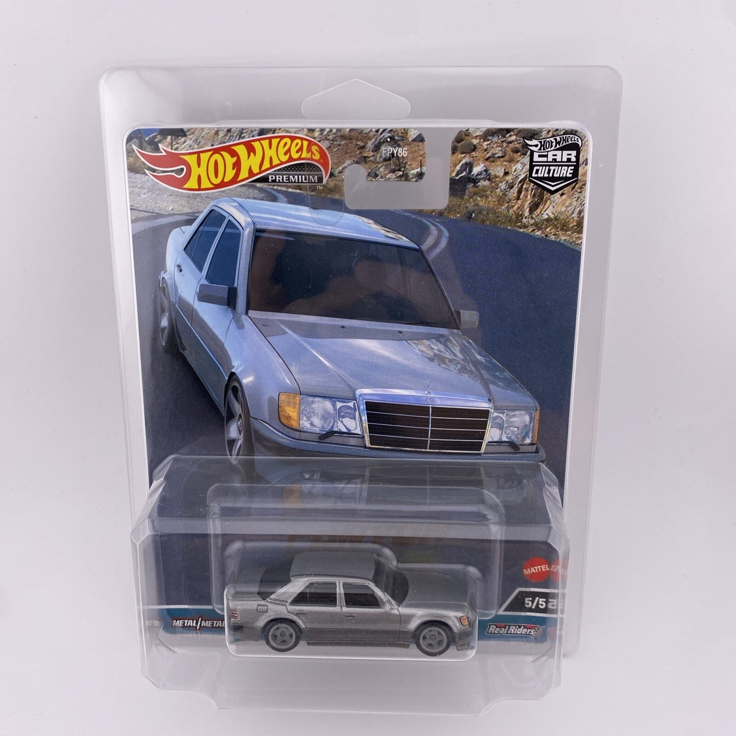Mercedes Benz 500 E   Silver   Hot Wheels Canyon Warriors 5/5 2023 in Protector3