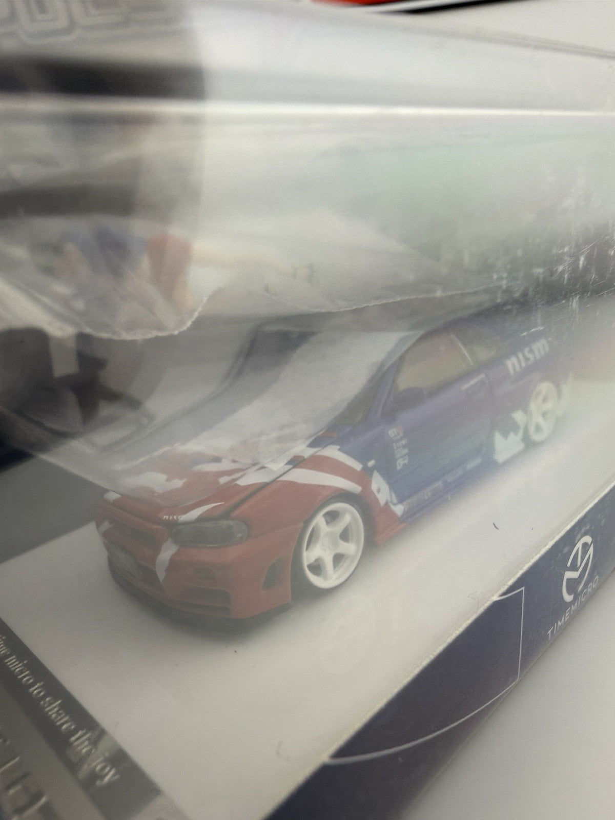 Nissan Skyline GT R (R34) NISMO Red Blue with Figure TimeMicro Sealed4