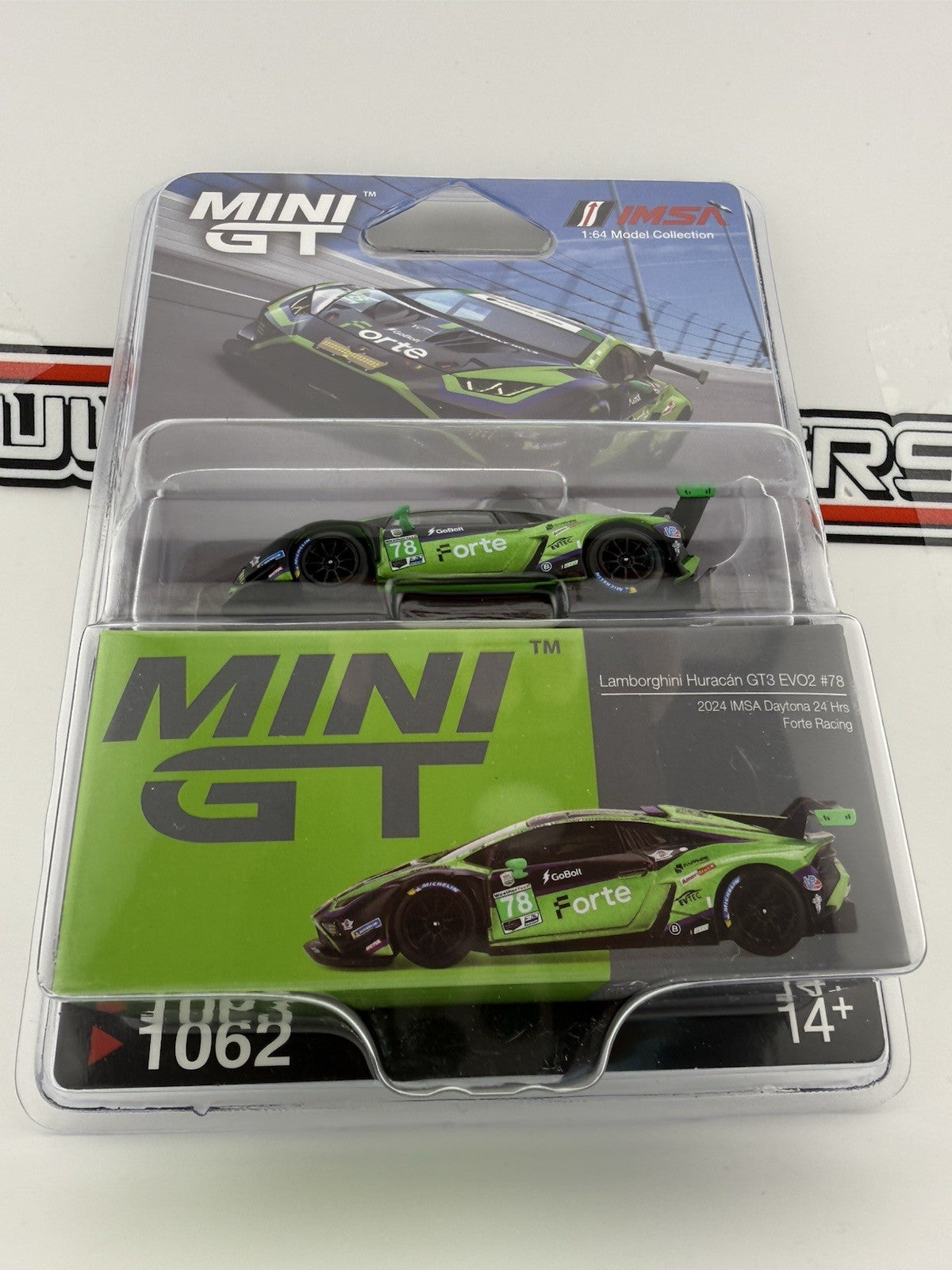 Lamborghini Huracan GT3 EVO2 #72 Forte Racing IMSA Mini GT 010621
