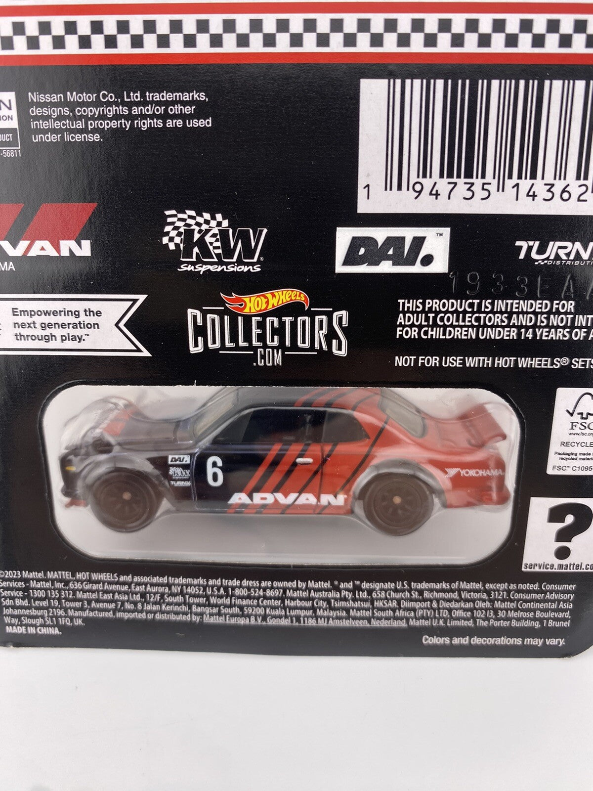 1972 Skyline H/T 2000GT R   ADVAN Livery   2024 Hot Wheels RLC4
