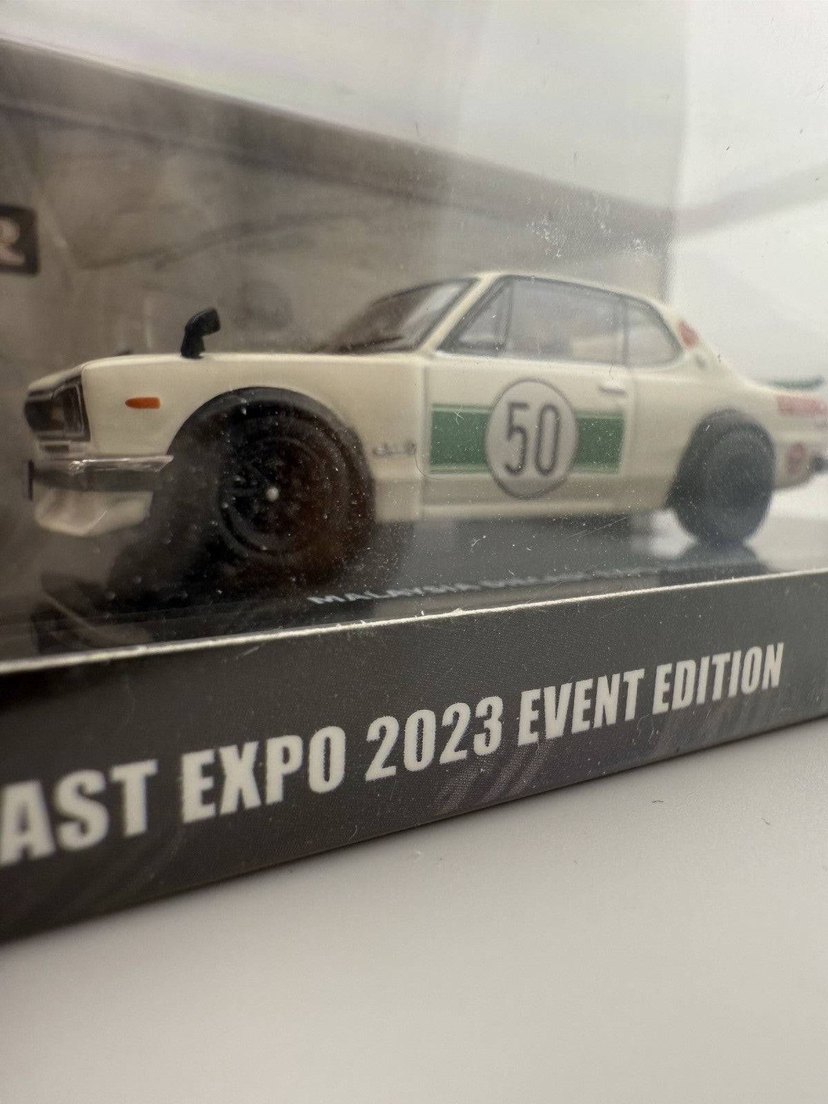 NISSAN SKYLINE 2000 GT R KPGC10 #50 WHITE MALAYSIA 1/64 INNO IN64 KPGC10 MDX23WH6
