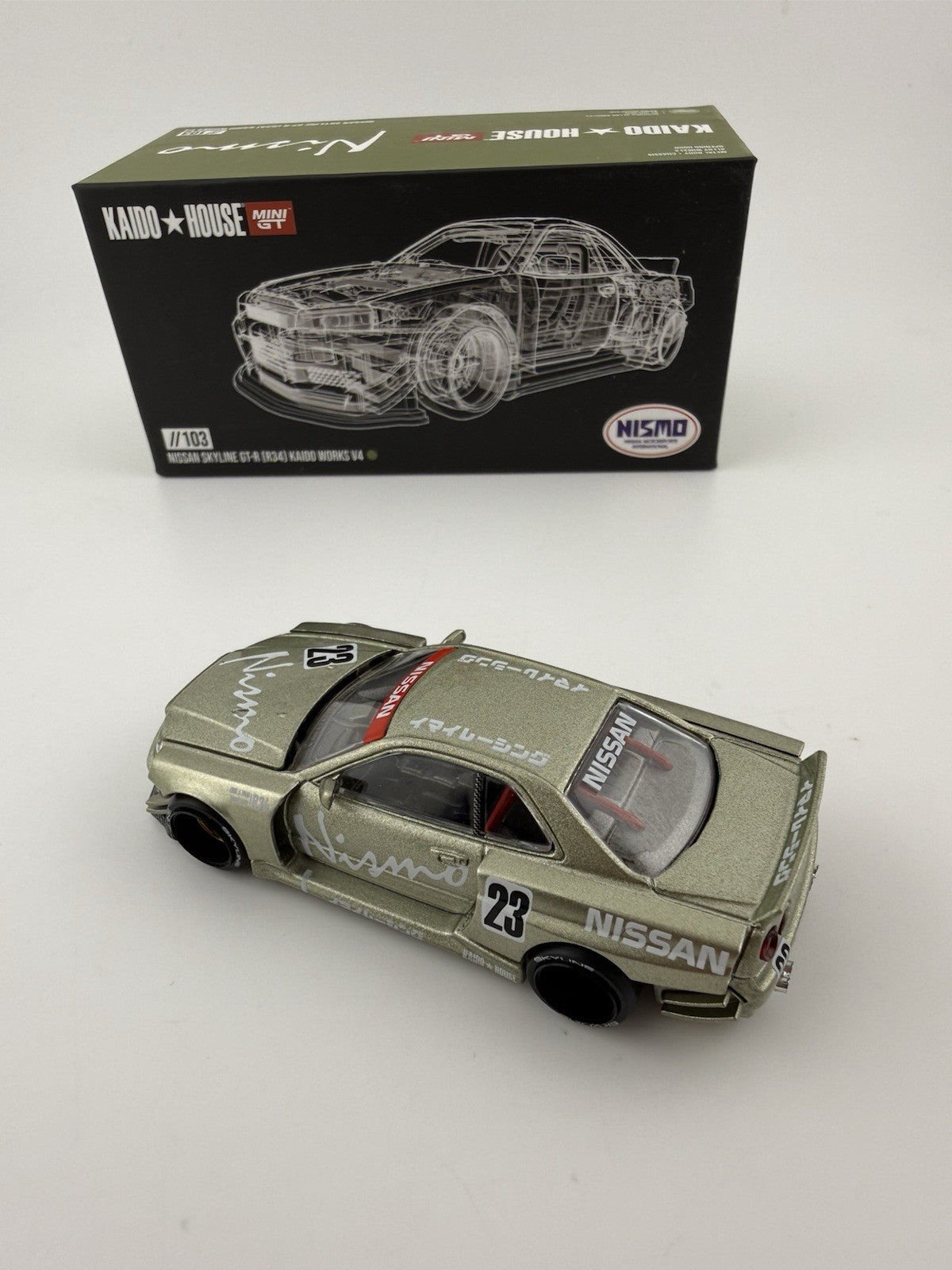 Nissan Skyline GT R (R34) Green   Kaido House KHMG 103 V4 23 Nismo Open Box5