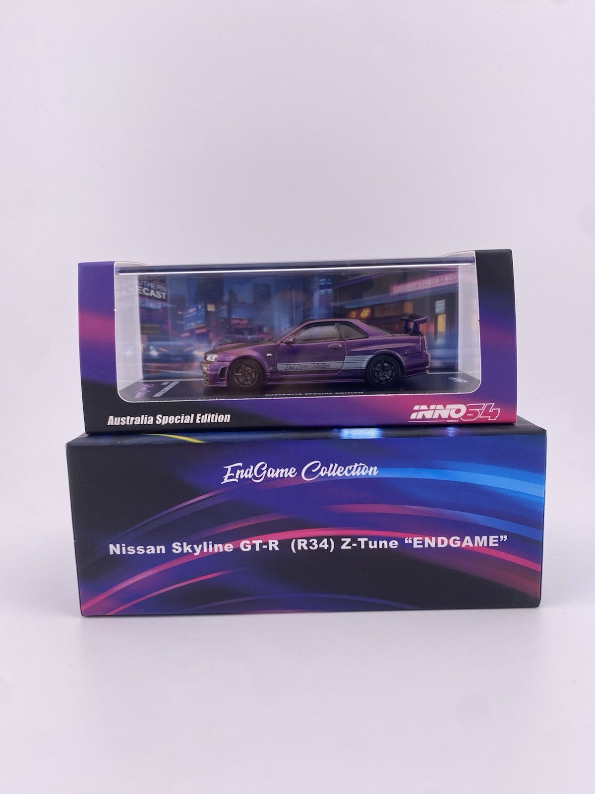 Nissan Skyline GT R R34 Midnight Purple Endgame Inno64 NUMBERED Edition 170/2000