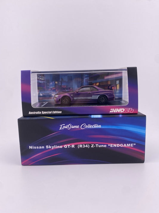 Nissan Skyline GT R R34 Midnight Purple Endgame Inno64 NUMBERED Edition 170/2000