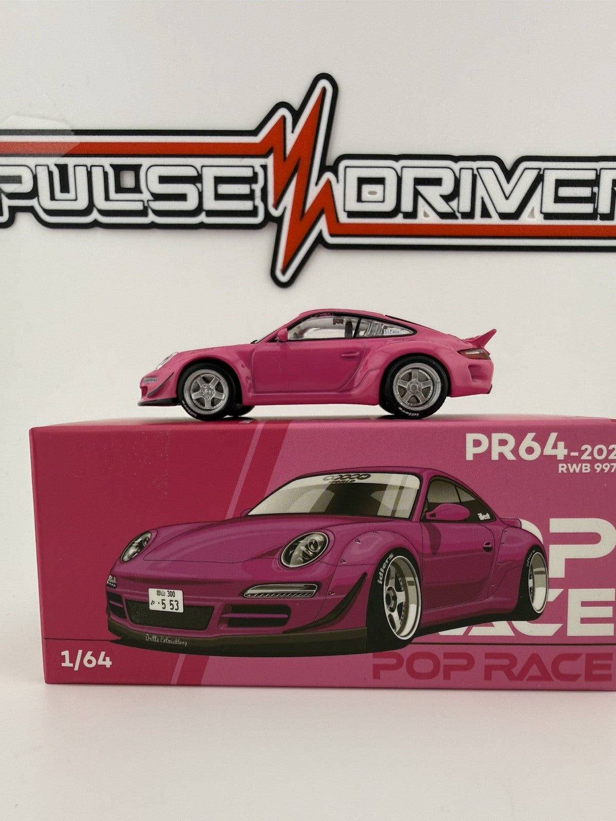 Porsche 911 Carrera RWB 997 Pink Pop Race PR64 0202 Open Box1