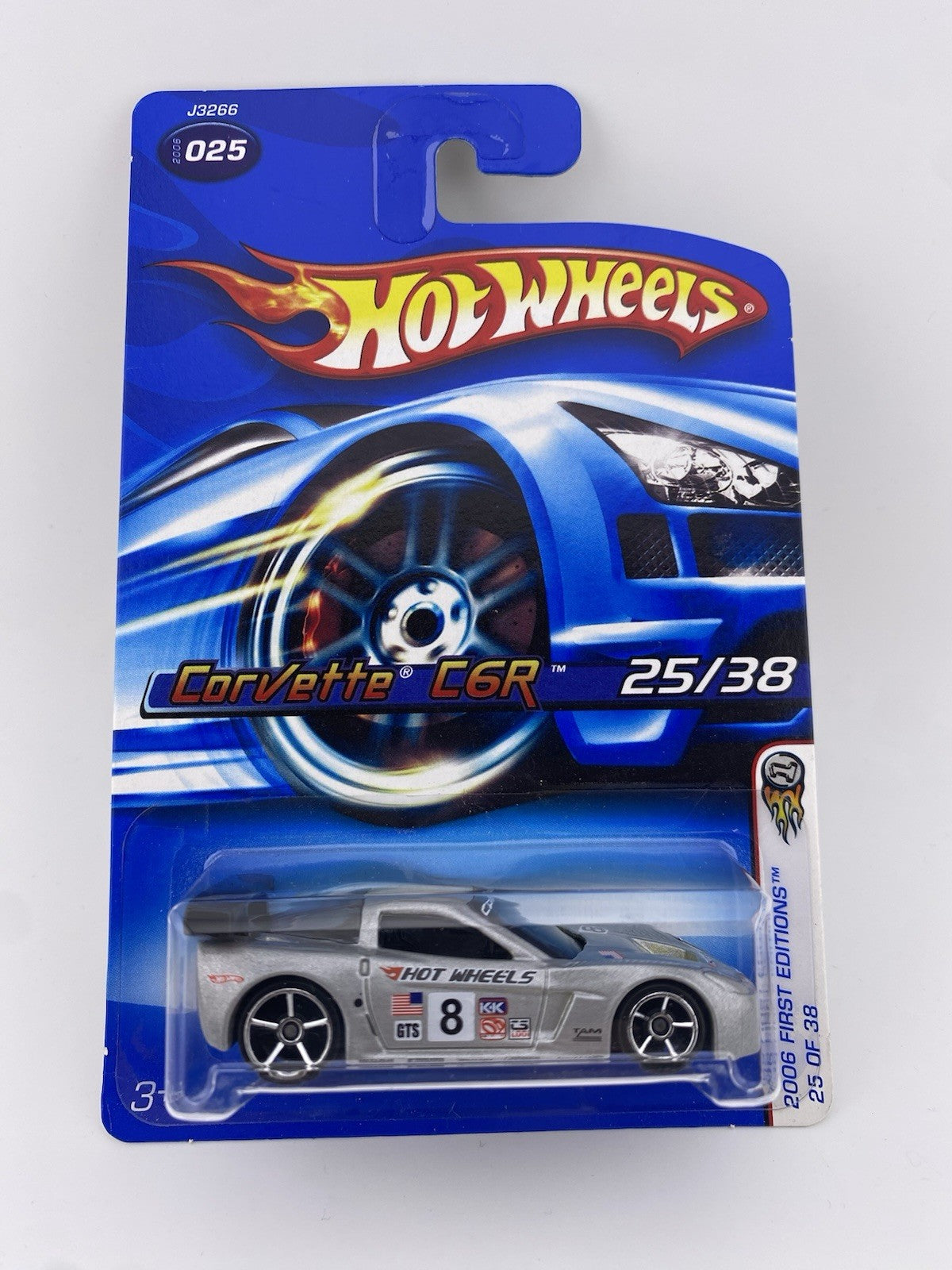 Corvette C6R Silver   Hot Wheels 2006 First Editions 25/38 in Protector0