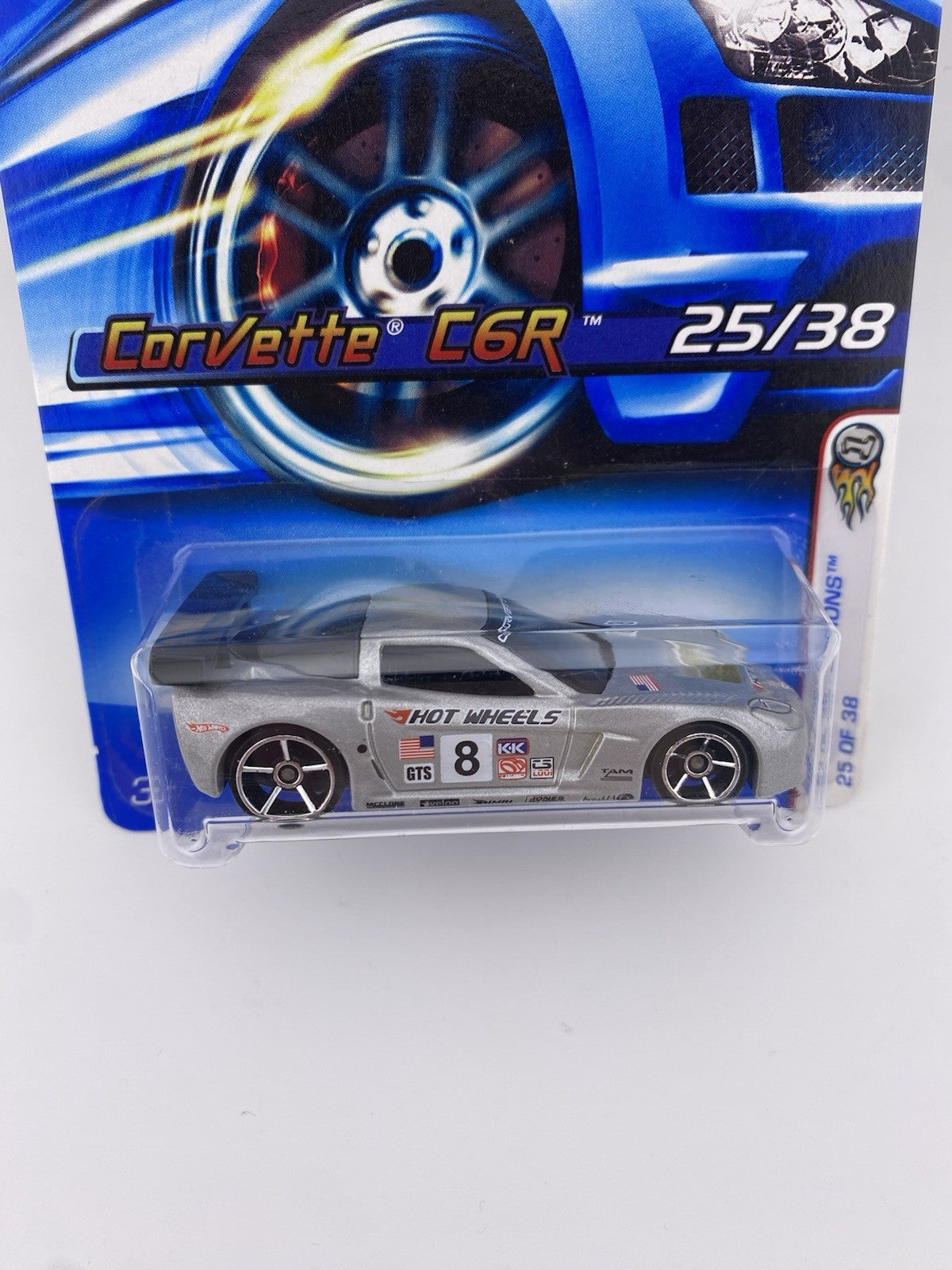 Corvette C6R Silver   Hot Wheels 2006 First Editions 25/38 in Protector1