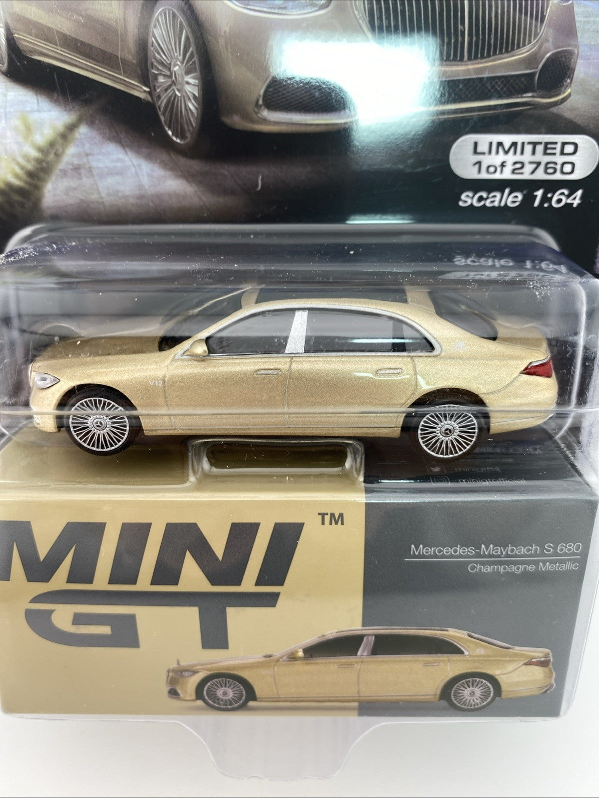 Mercedes Maybach S680 Champange Metallic   Mini GT MGT 006042