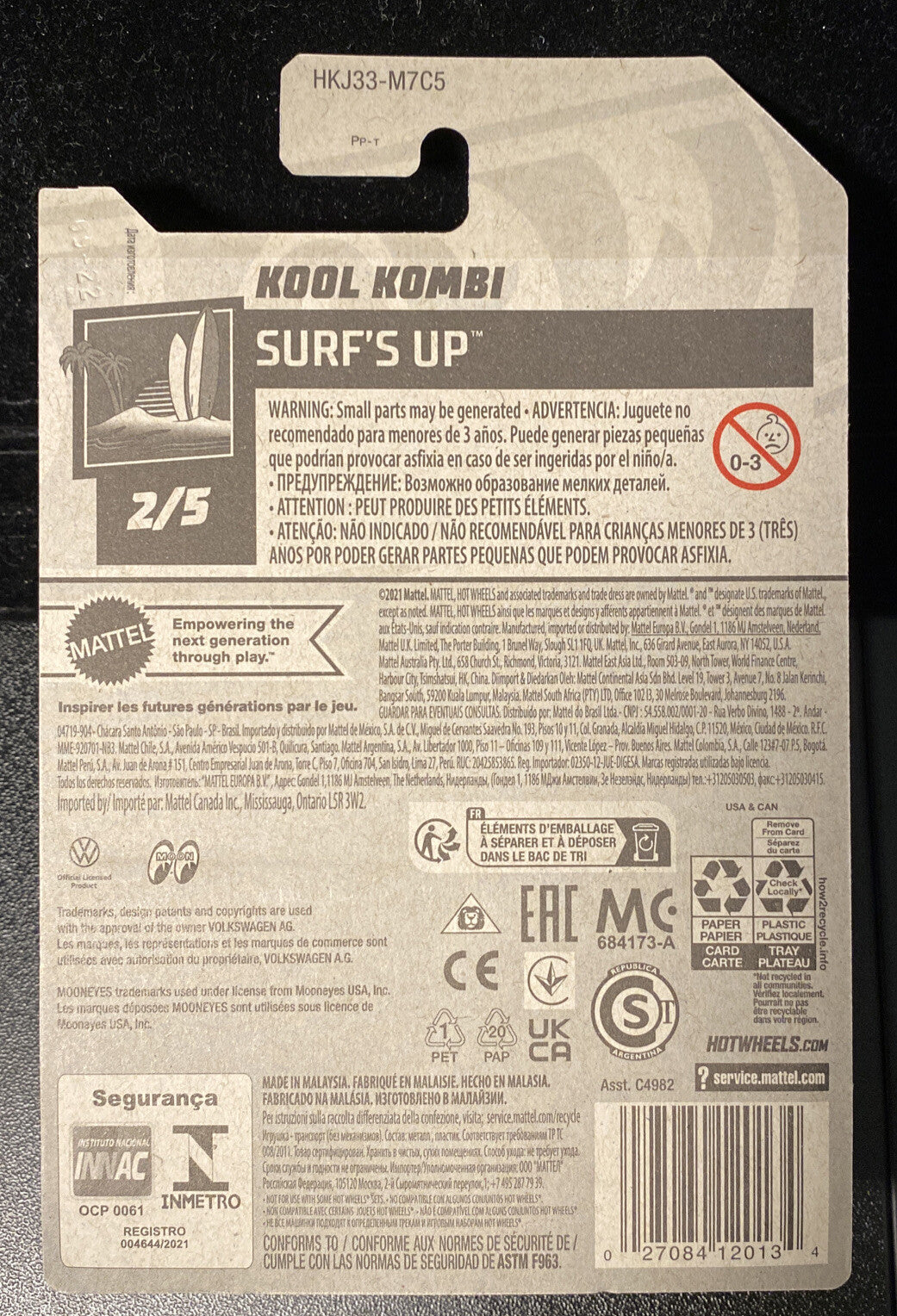 Hot Wheels Kool Kombi Moon Eyes Livery in Card Protector7