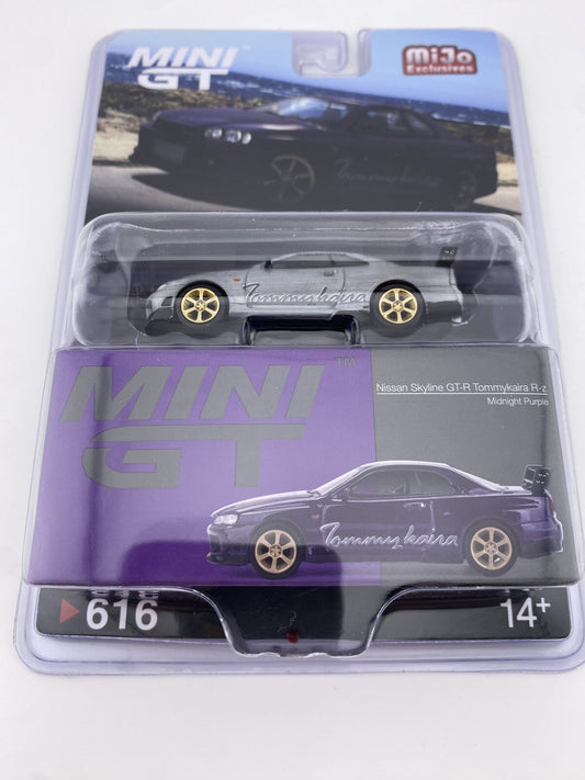 CHASE   Nissan Skyline GT R R34 Tommykaira R z Raw/Purple Mini GT 006160