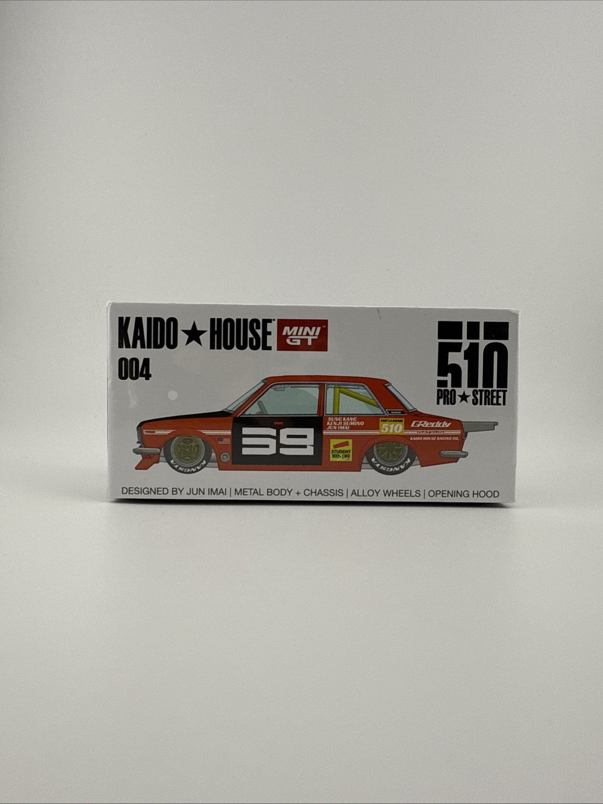 Datsun 510 Kaido House Pro Street SK510 Orange Flame   Mini GT KHMG 0040