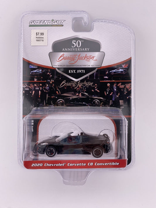 1:64 GreenLight 2020 Chevrolet Corvette C8 Convertible Barrett Jackson Series 80
