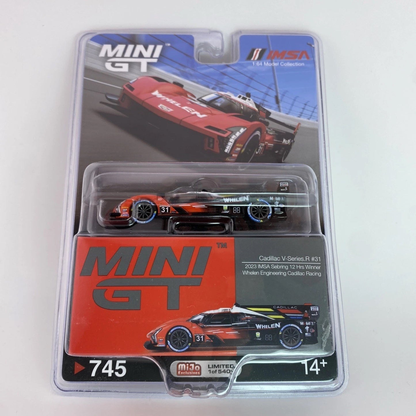 Cadillac V Series. R   Mini GT MGT 00745 Cadillac Racing 2023 IMSA Sebring 12 Hr0