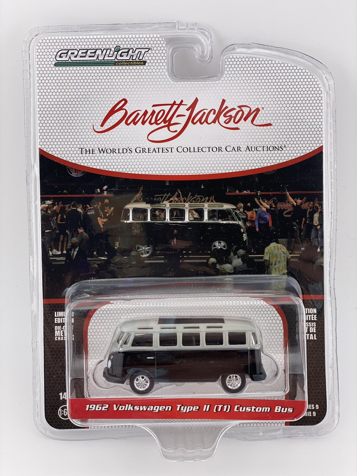 1962 Volkswagen Type 2 (T1) Custom Bus Black and Gray with Silver Stripes (Lo...2