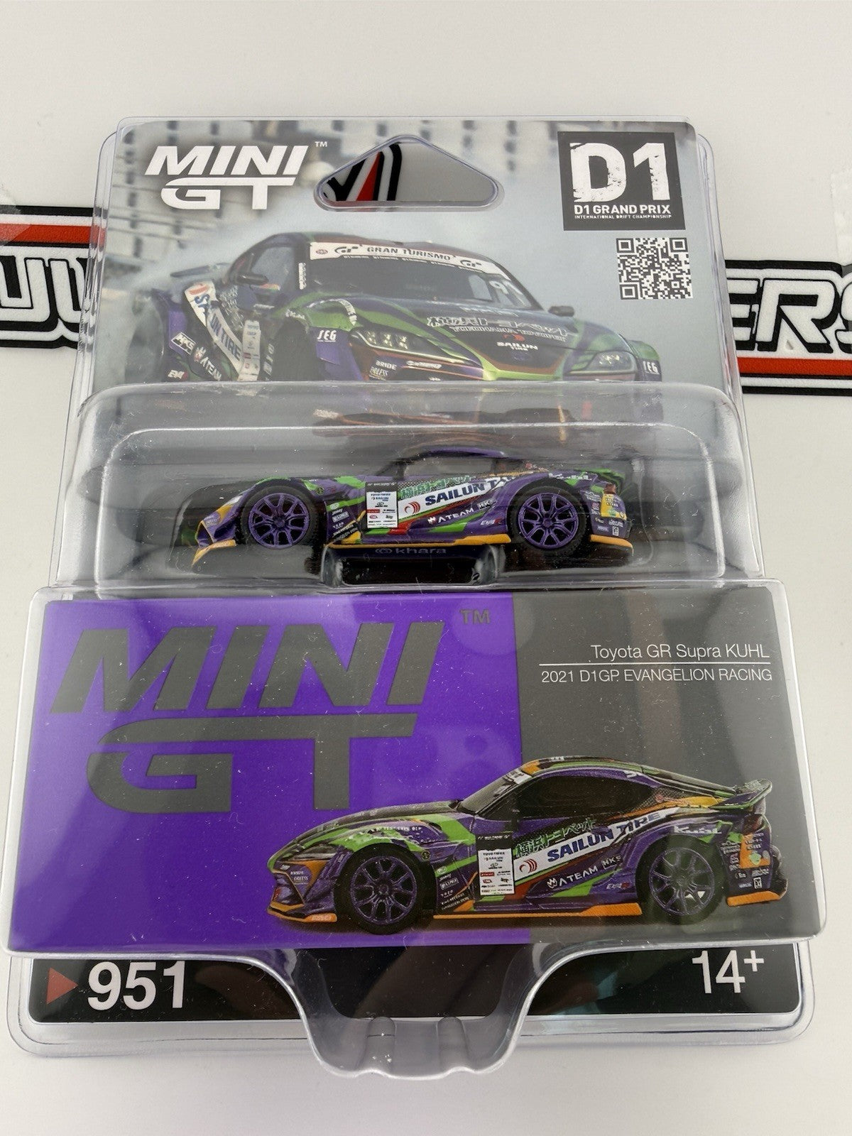 Toyota GR Supra KUHL Mini GT MGT 00951 Evangelion Racing 2021 D1GP0