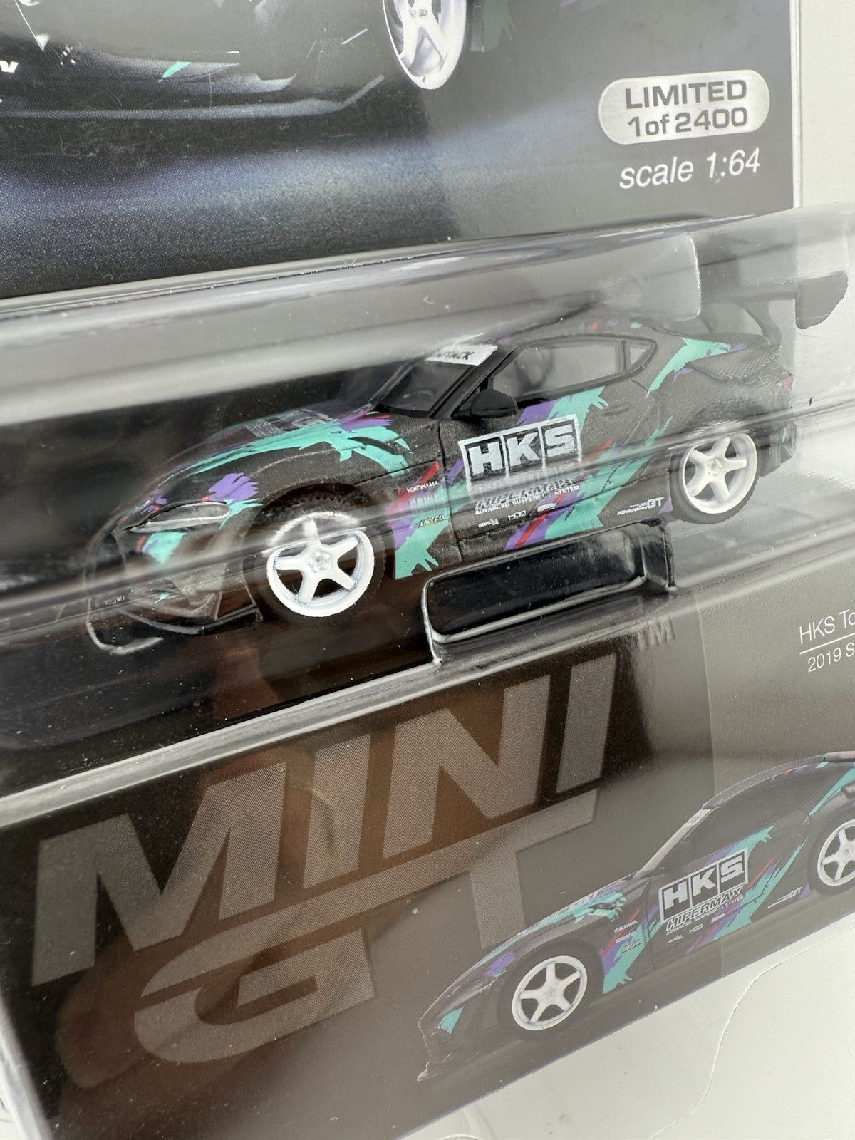 MINI GT MIJO EXCLUSIVES HKS 2019 TOYOTA GR SUPRA SEMA PRESENTATION 1:64 NEW3