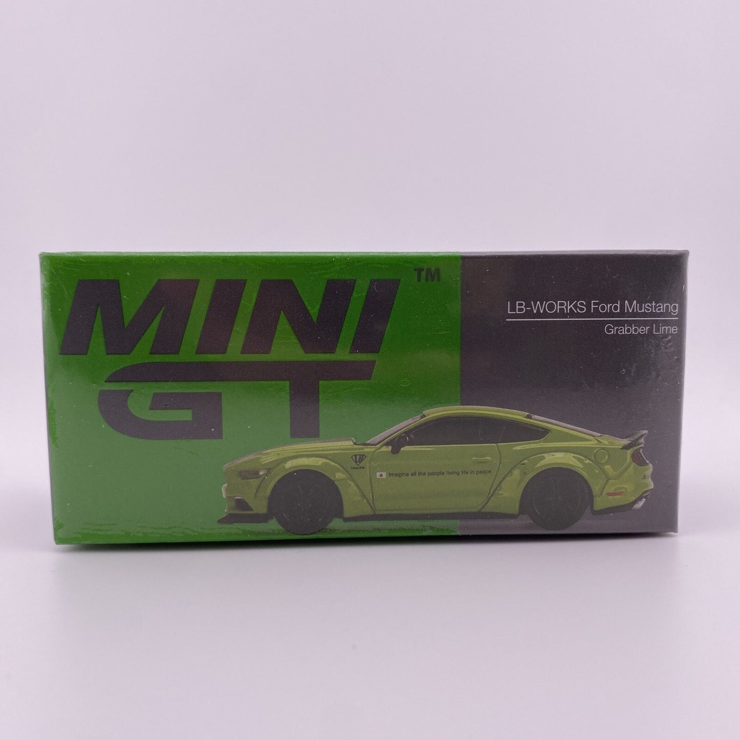 LB WORKS Ford Mustang GT   Green   TSM Mini GT   MGT 00426 Grabber Lime1