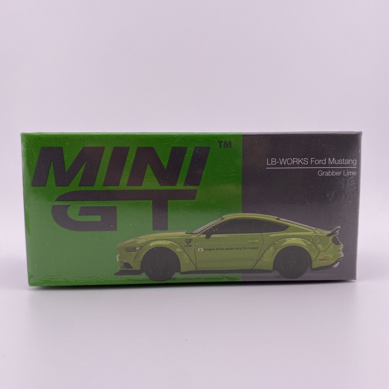 LB WORKS Ford Mustang GT   Green   TSM Mini GT   MGT 00426 Grabber Lime1
