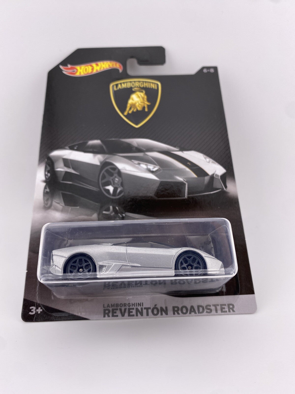 Lamborghini Reventon Roadster Silver Hot Wheels 17 Lamborghini 6/8 in Protector1