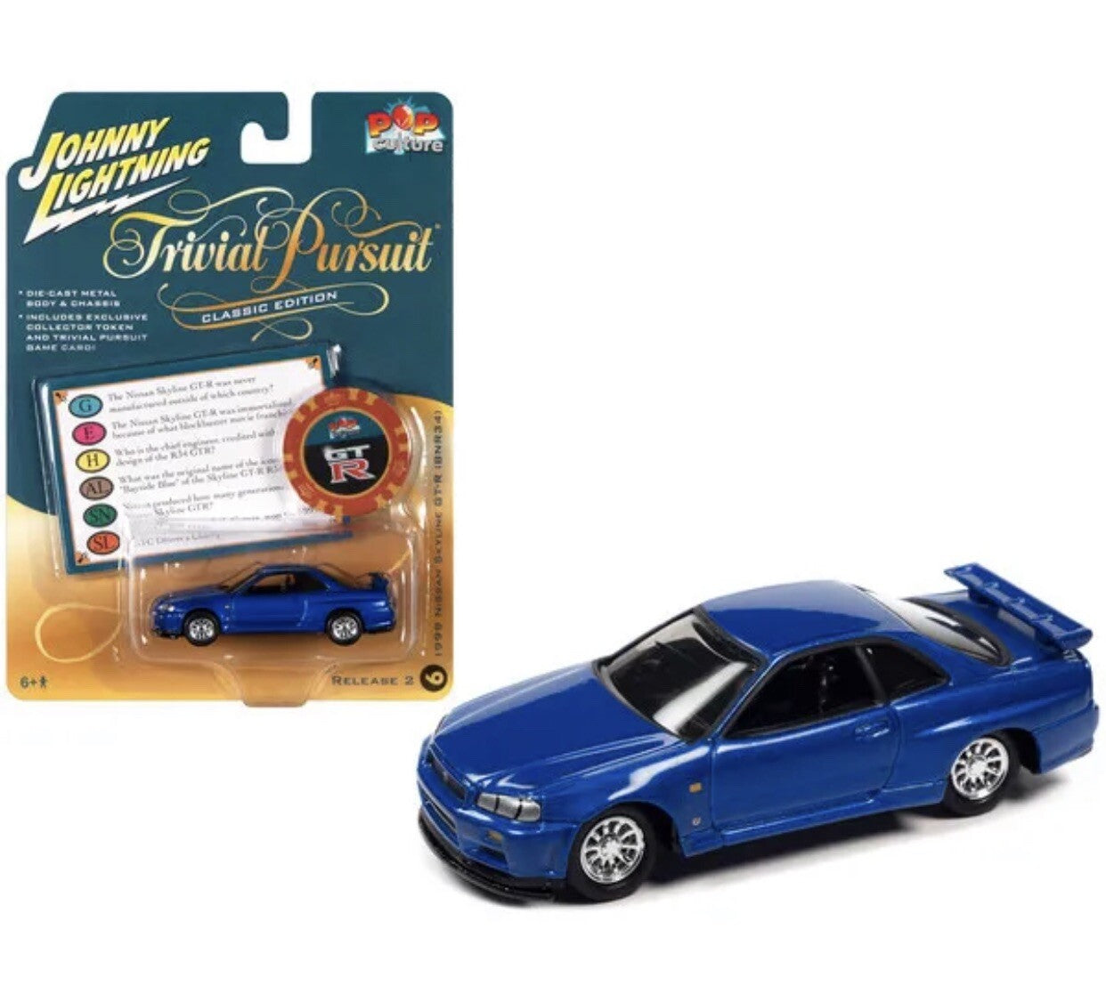 1999 Nissan Skyline GT R RHD (Right Hand Drive) Blue Metallic with Poker Chip2