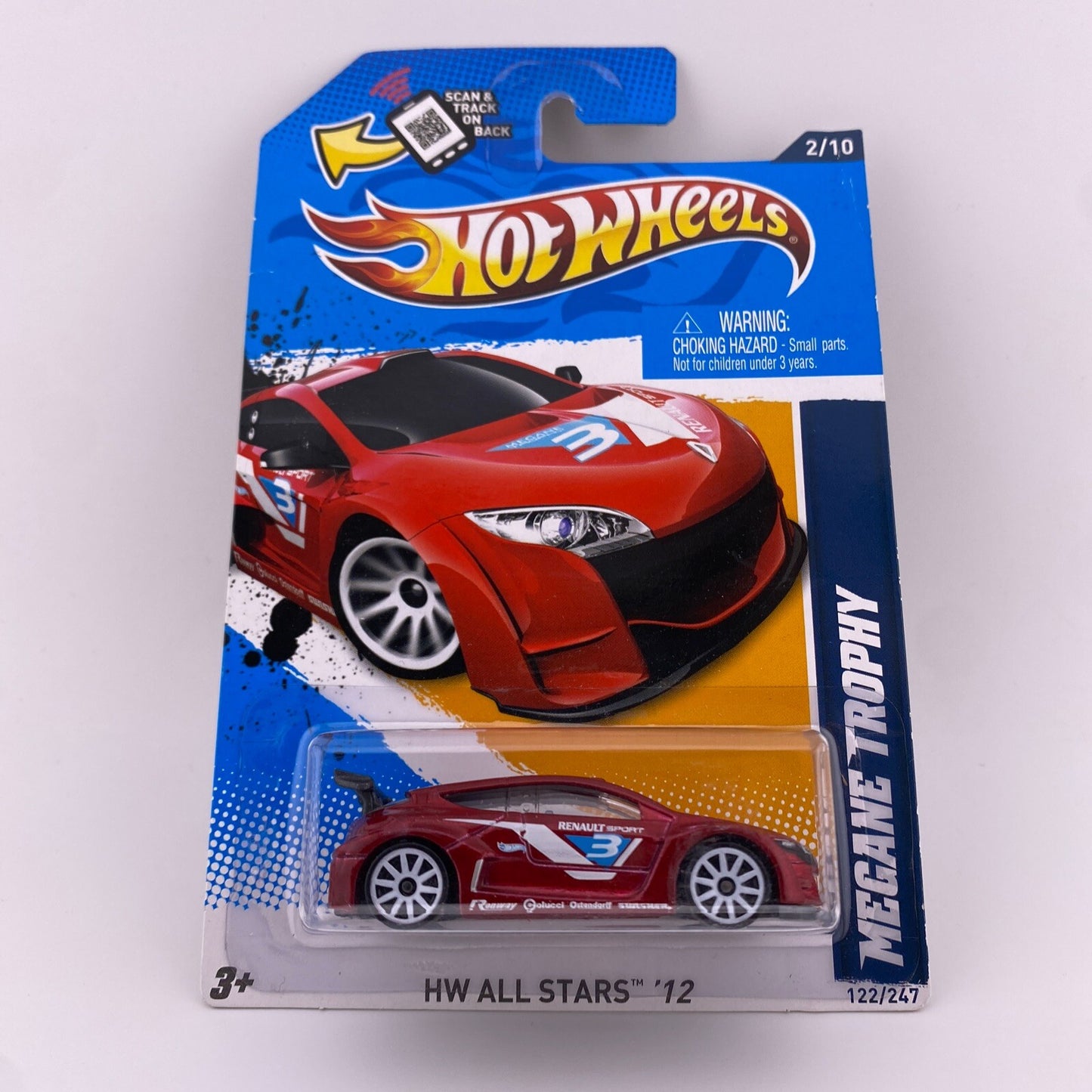 Renault Megane Trophy Metaflake Dark Red   Hot Wheels 2012 All Star IN PROTECTOR0