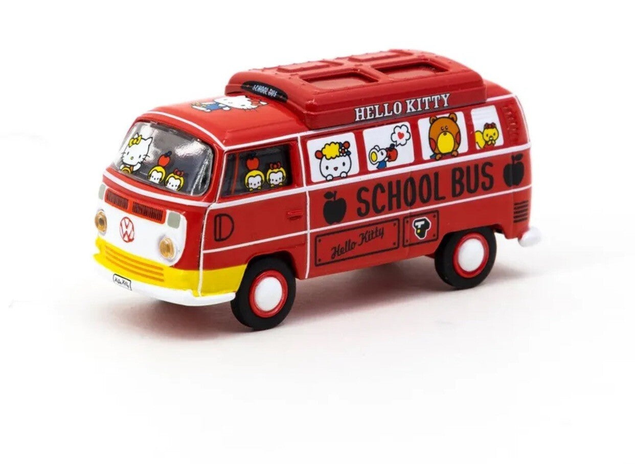 Volkswagen Type II (T2) Hello Kitty School Bus   Schuco Tarmac Works T64S 010 HK6