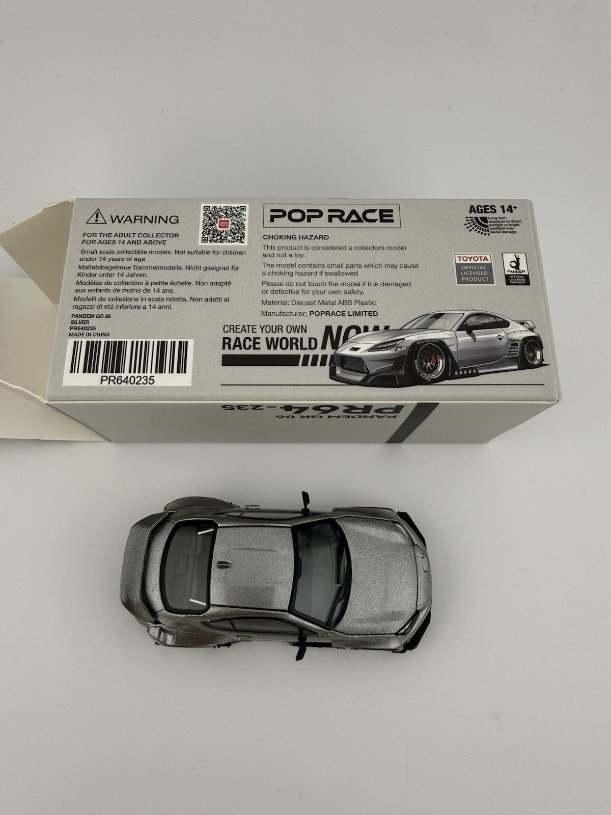 Pandem GR 86 Silver - PopRace PR64-0235 Open Box4