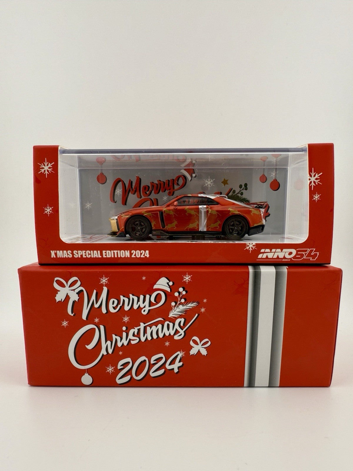 Nissan GT R50 by Italdesign Gold / Red / Silver   INNO64 IN64 R50 XMAS24 Unseal0