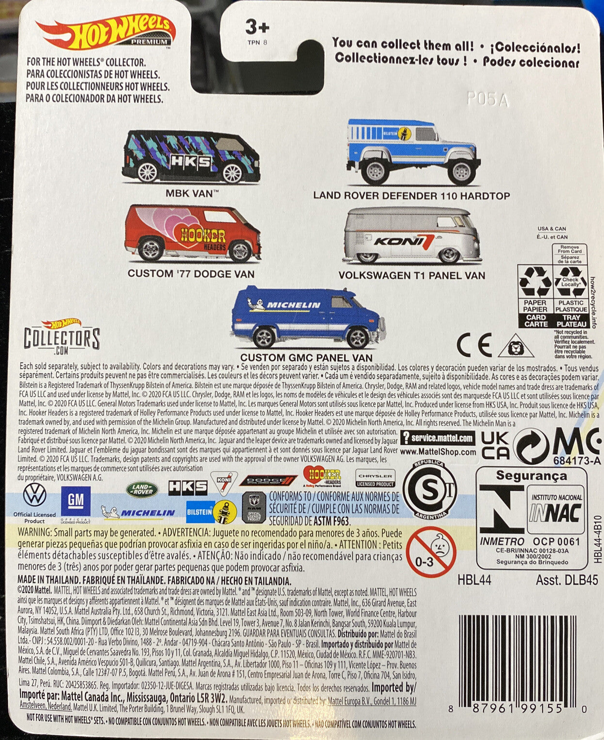 Hot Wheels Land Rover Defender 110 Hardtop Bilstein 1:64 Speed Shop Garage6