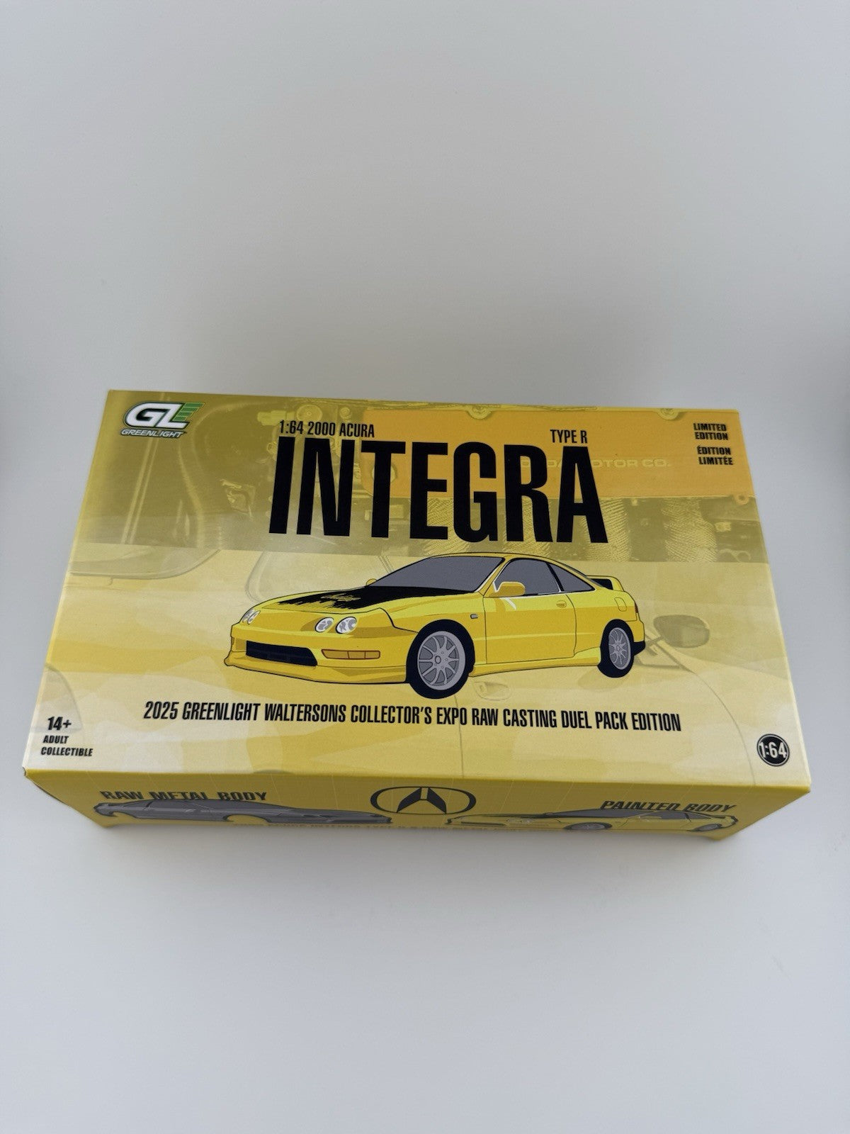 Greenlight Premium 2000 Honda Integra Type R & Raw Casting 1:64 Diecast0