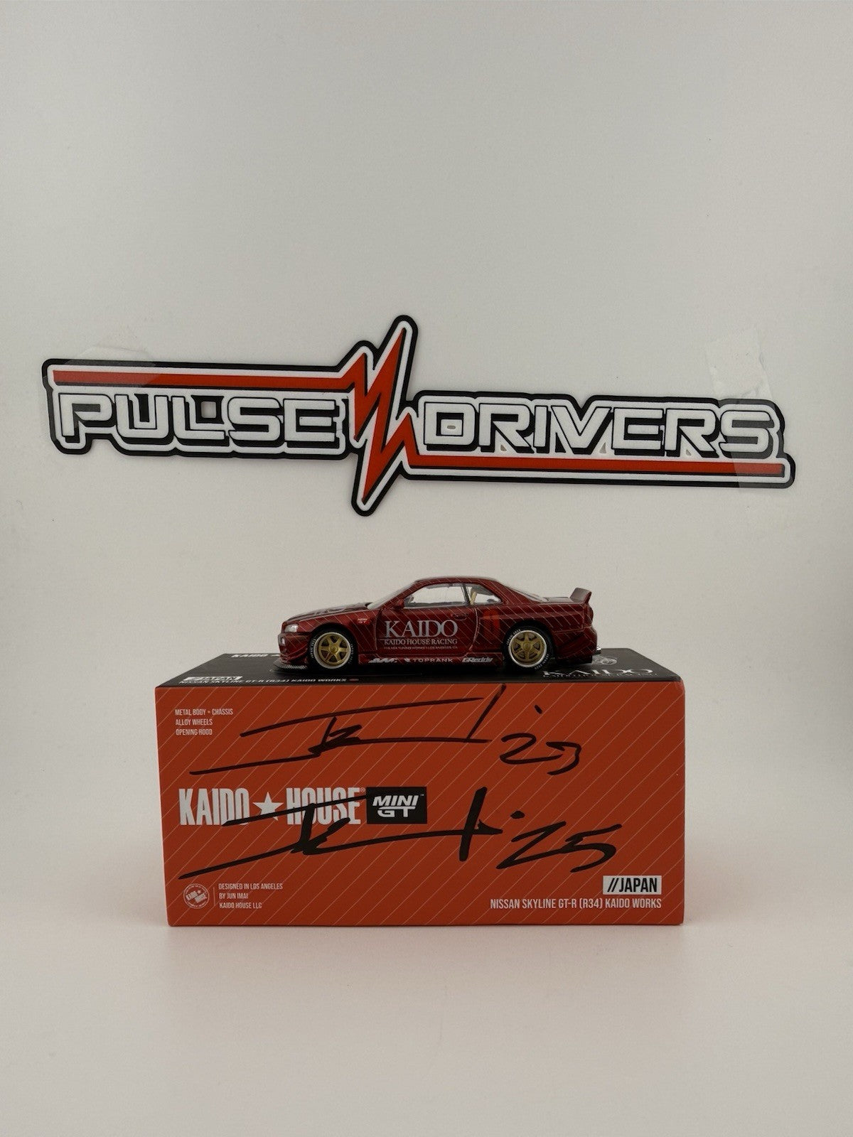 Nissan Skyline GT R (R34) Kaido House Red   Kaido House KHMG 057 2023 Shizuoka2