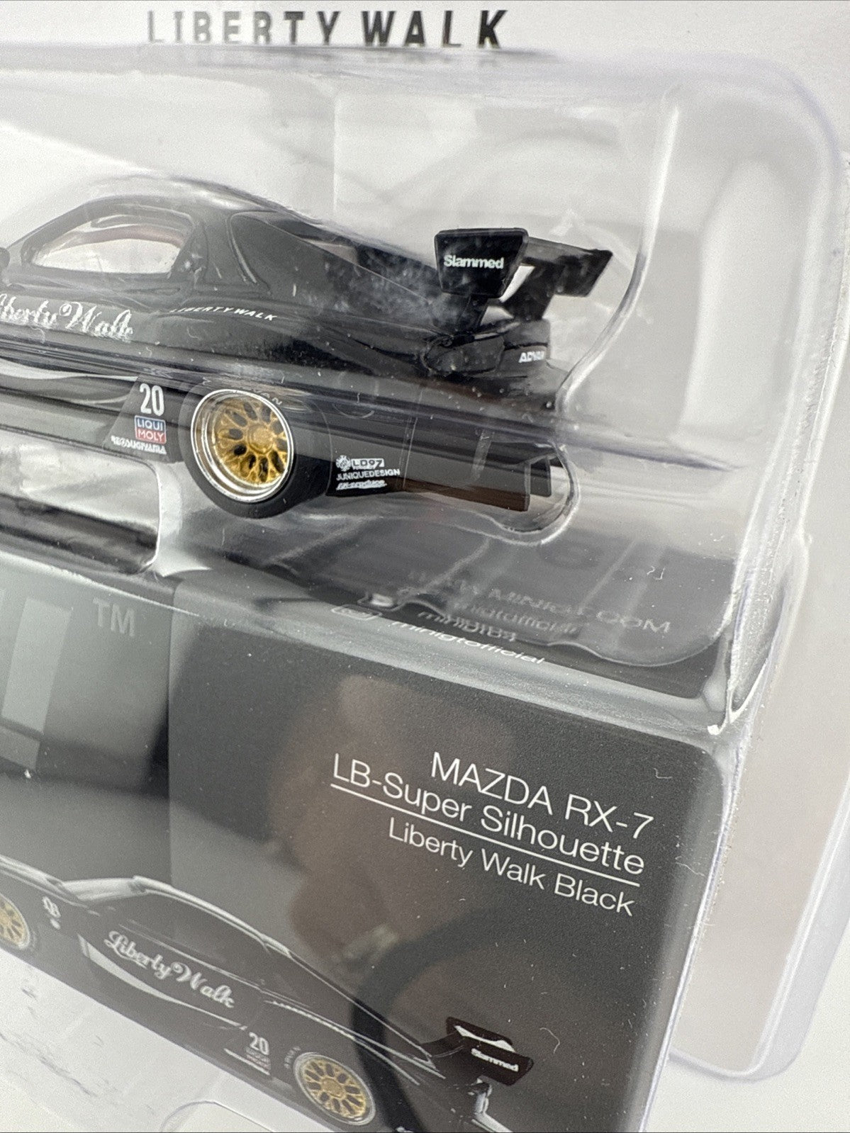 LBWK Packaging   Mazda RX 7 LB Super Silhouette Black   Mini GT MGT 00785 LB5