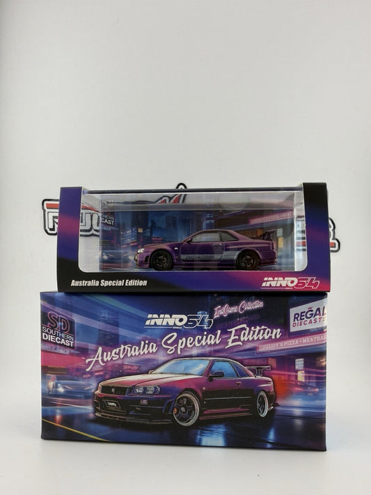 Nissan Skyline GT R (R34) Z Tune Midnight Purple INNO64 IN64 R34ZT ENDGAME Open0