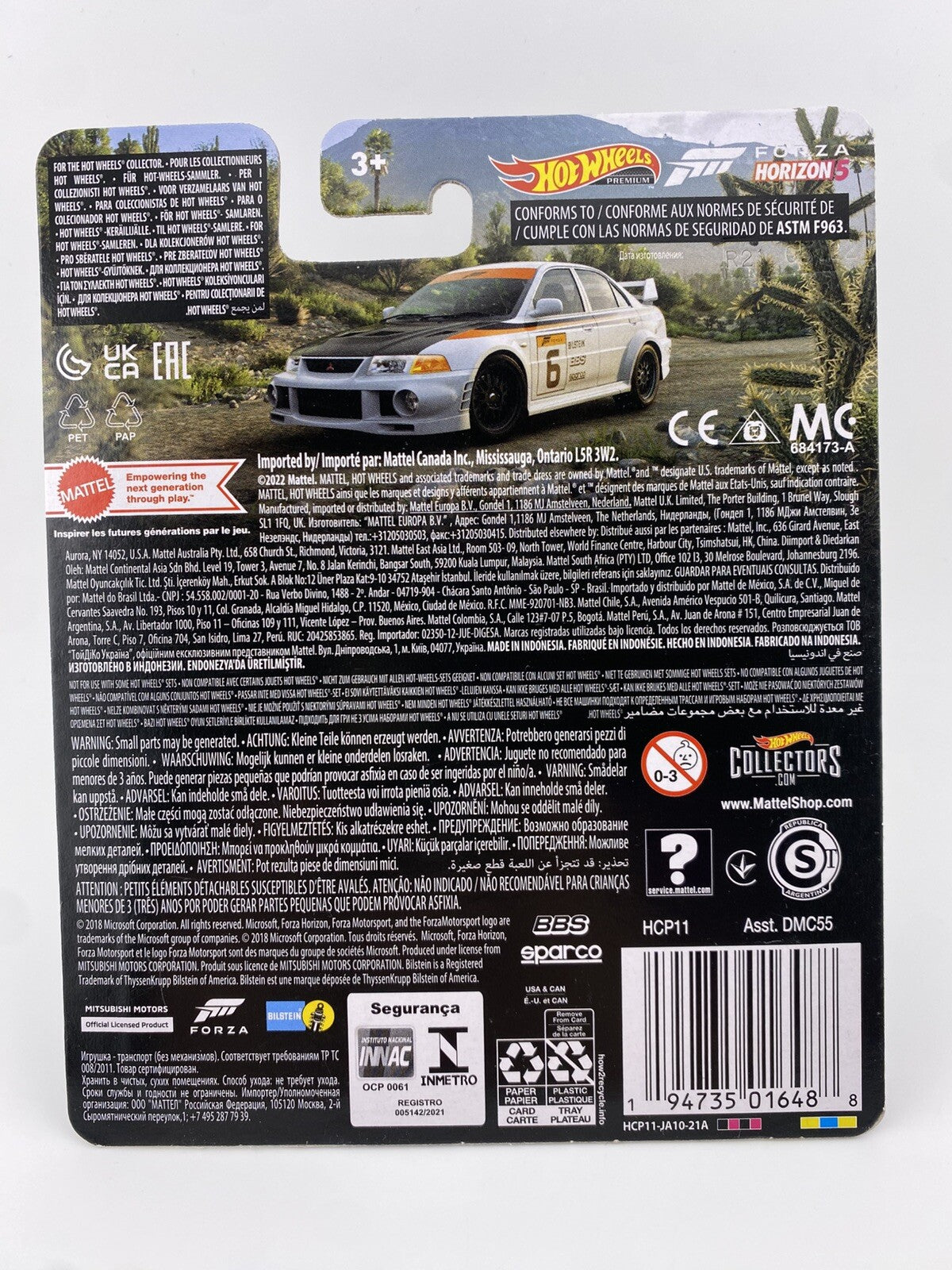Hot Wheels Premium Forza Horizon Mitsubishi Lancer Evolution VI in Protector2