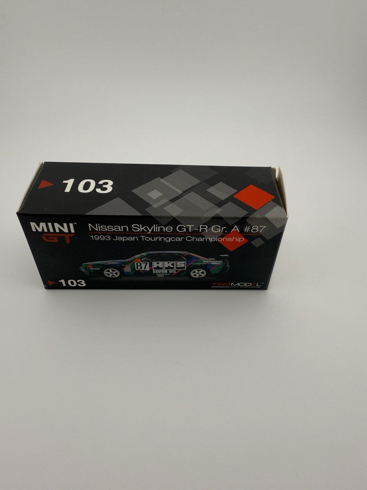 Nissan Skyline GT R (R32) Gr  Mini GT MGT 00103  87 HKS 1993 JTCC Open Box11