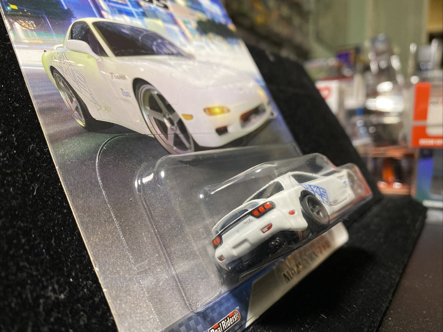 Hot Wheels Premium Fast & Furious Mazda RX 7 FD #1/5 in Card Protector3